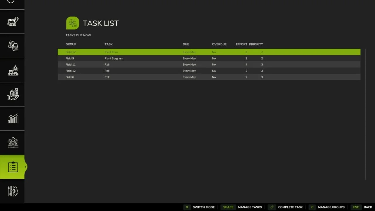 FS25 Task List V1.1.0.1 Other Mod FS25 Mod Free Download