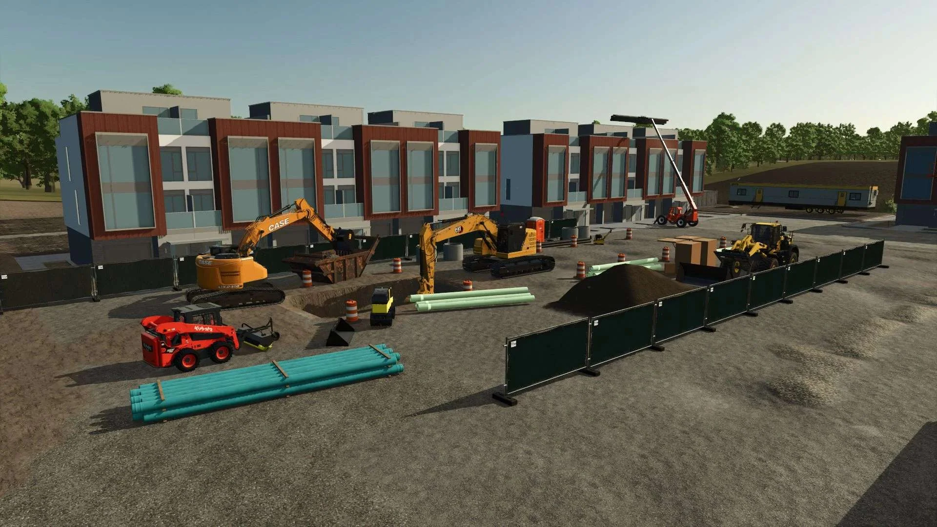 FS25 Temporary Construction Fence v1.0 Other Mod