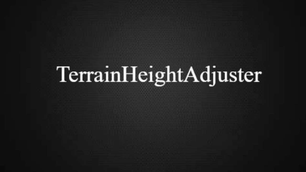 FS25 Terrain Height Adjuster V1.0.0.1 Other Mod FS25 Mod Free Download