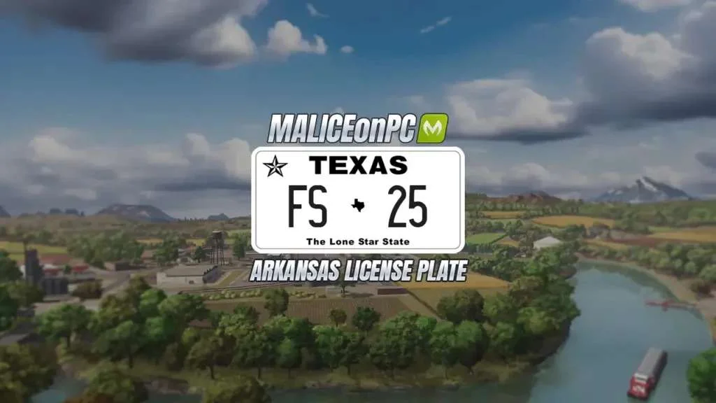 FS25 Texas License Plate v1.0 Other Mod FS25 Mod Free Download