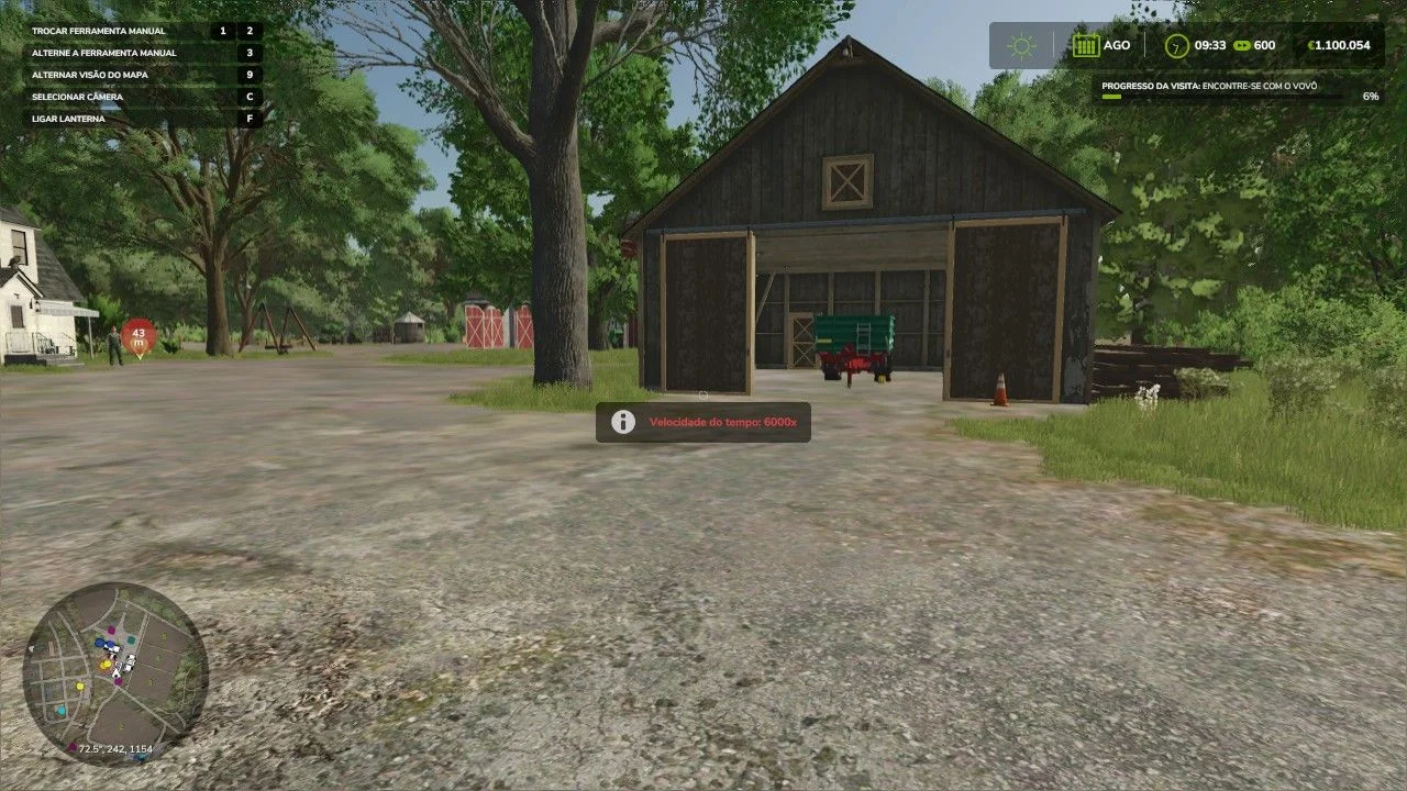 FS25 Time Control – Ultra Fast Forward up to 6000x V1.0 Other Mod