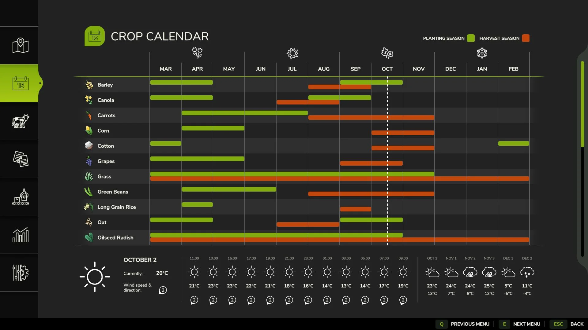 FS25 UK Crop Calendar V1.0 Other Mod FS25 Mod Free Download
