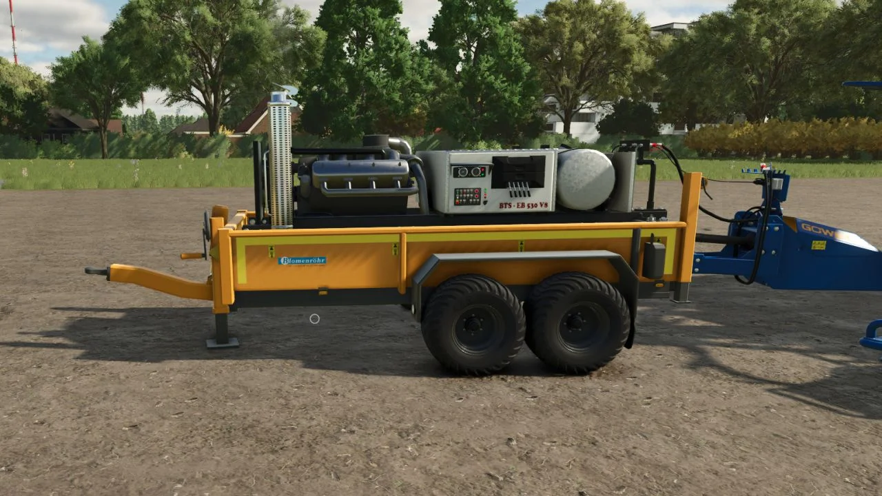 FS25 V8 Motor station trailer V1.0 Other Mod FS25 Mod Free Download