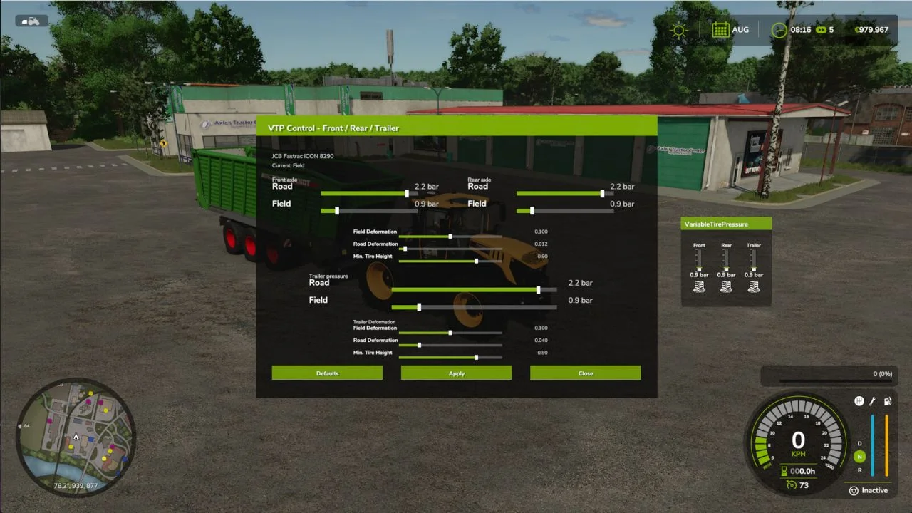 FS25 Variable Tire Pressure V1.0.0.1 Other Mod
