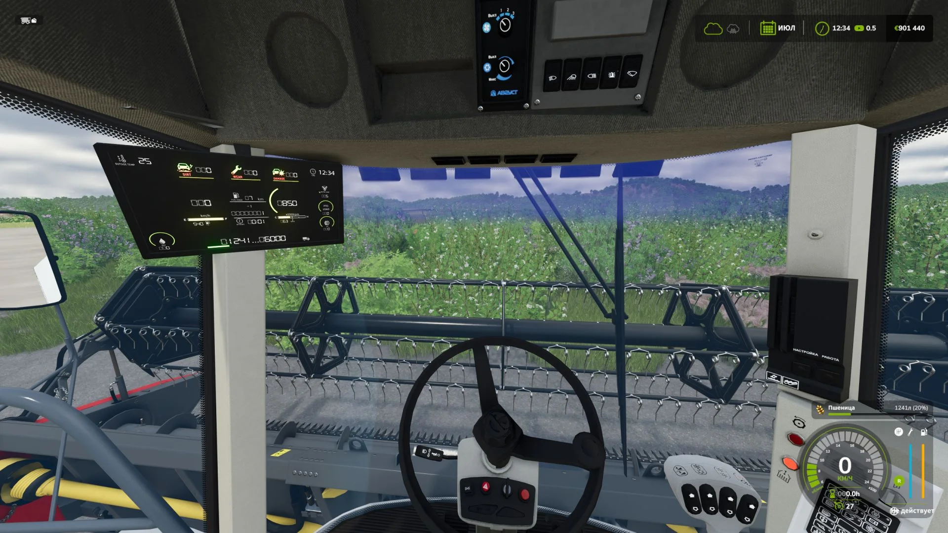 FS25 Vehicle CockPit Info V1.1 Other Mod FS25 Mod Free Download