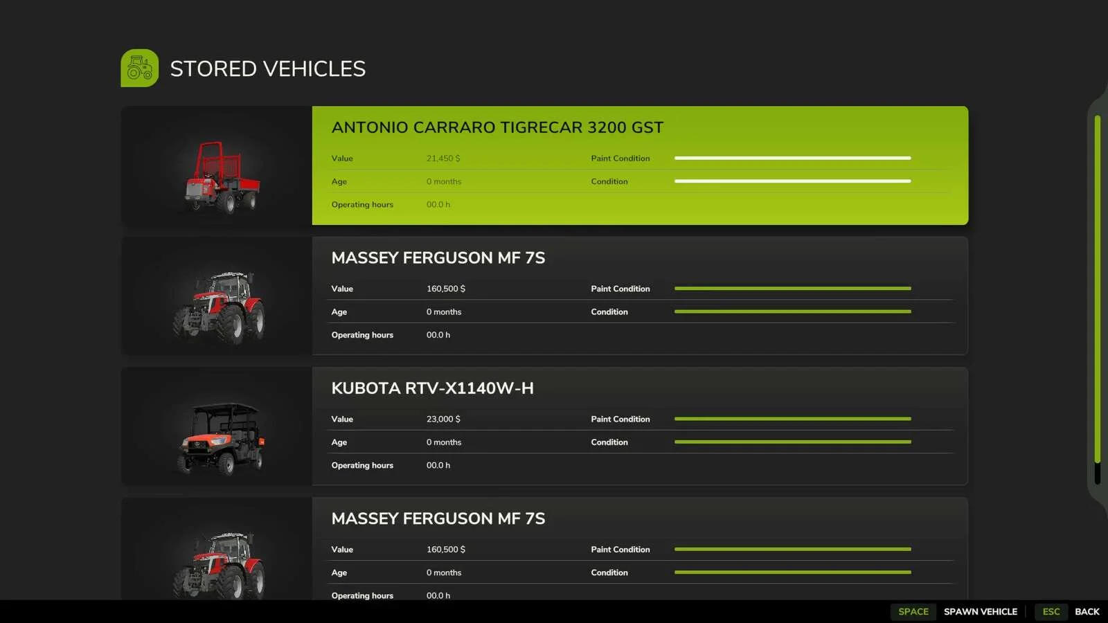 FS25 Vehicle Shop Storage v1.0 Other Mod FS25 Mod Free Download