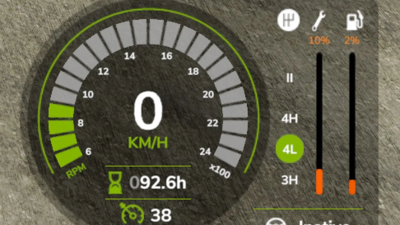 FS25 Vehicle Status HUD V1.3 Other Mod