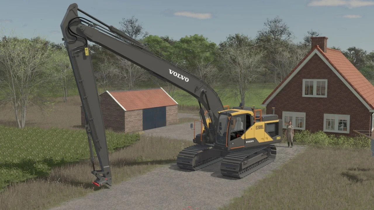 FS25 Volvo EC300LR Longreach v1.0 Other Mod