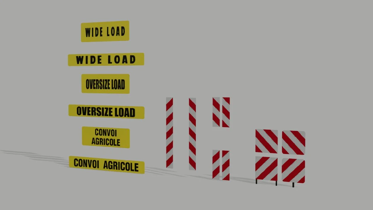 FS25 Warning Signs (Prefab) V1.0 Other Mod