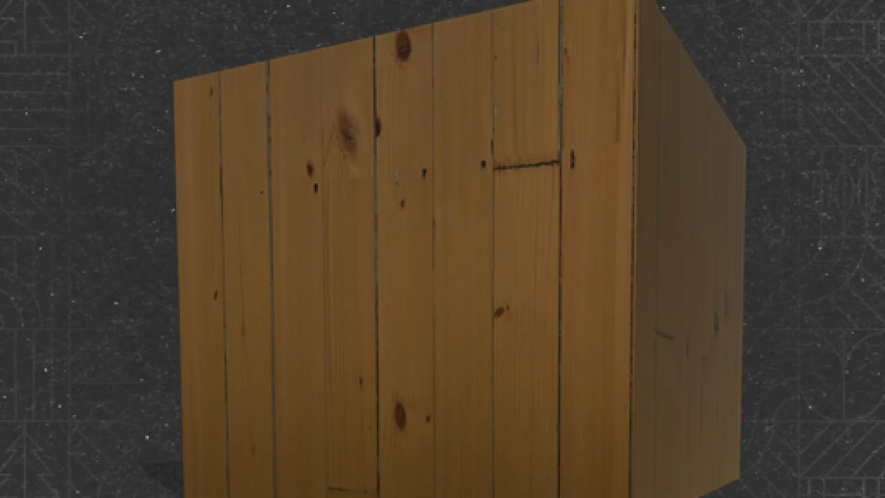FS25 Wooden box (Prefab) V1.0 Other Mod FS25 Mod Free Download