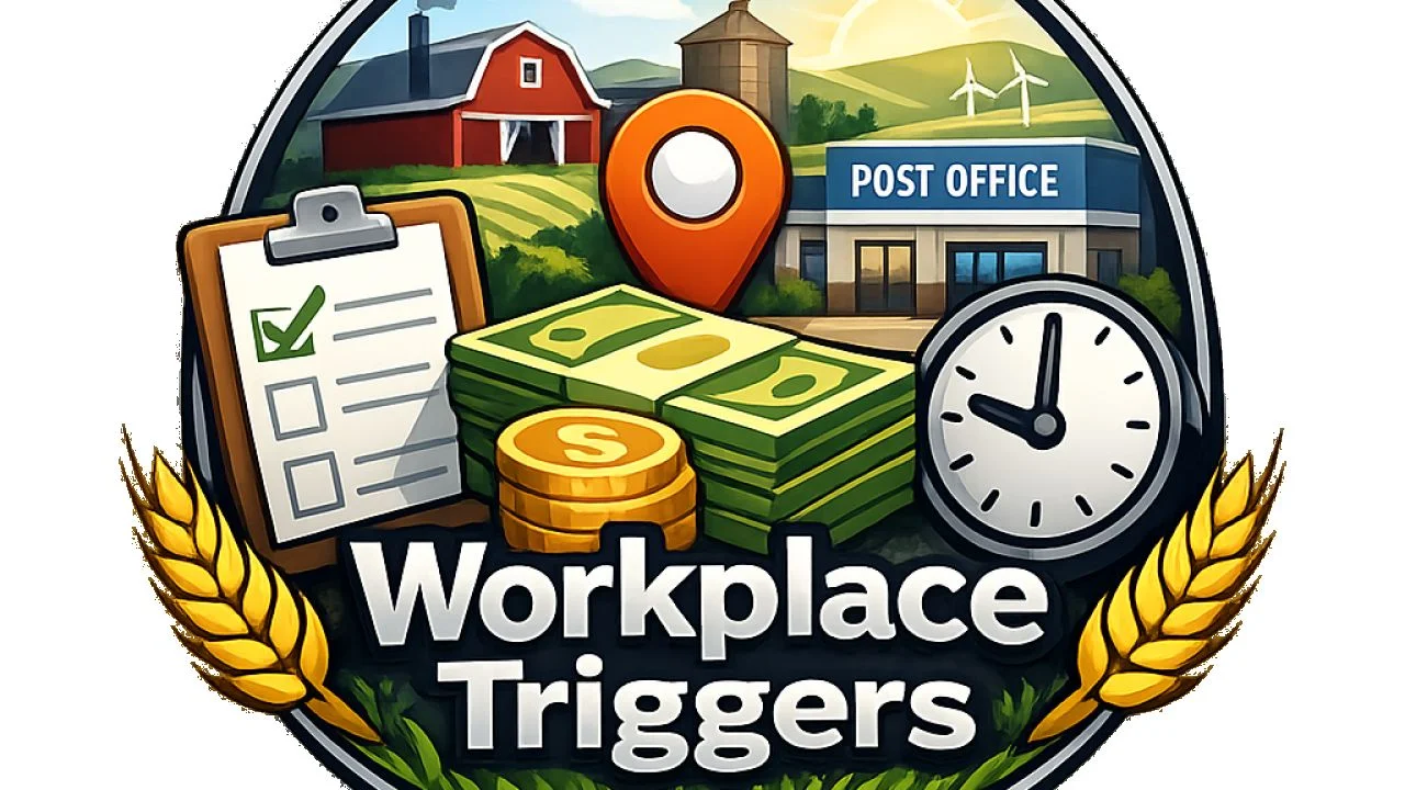 FS25 Workplace Triggers V1.0.4 Other Mod