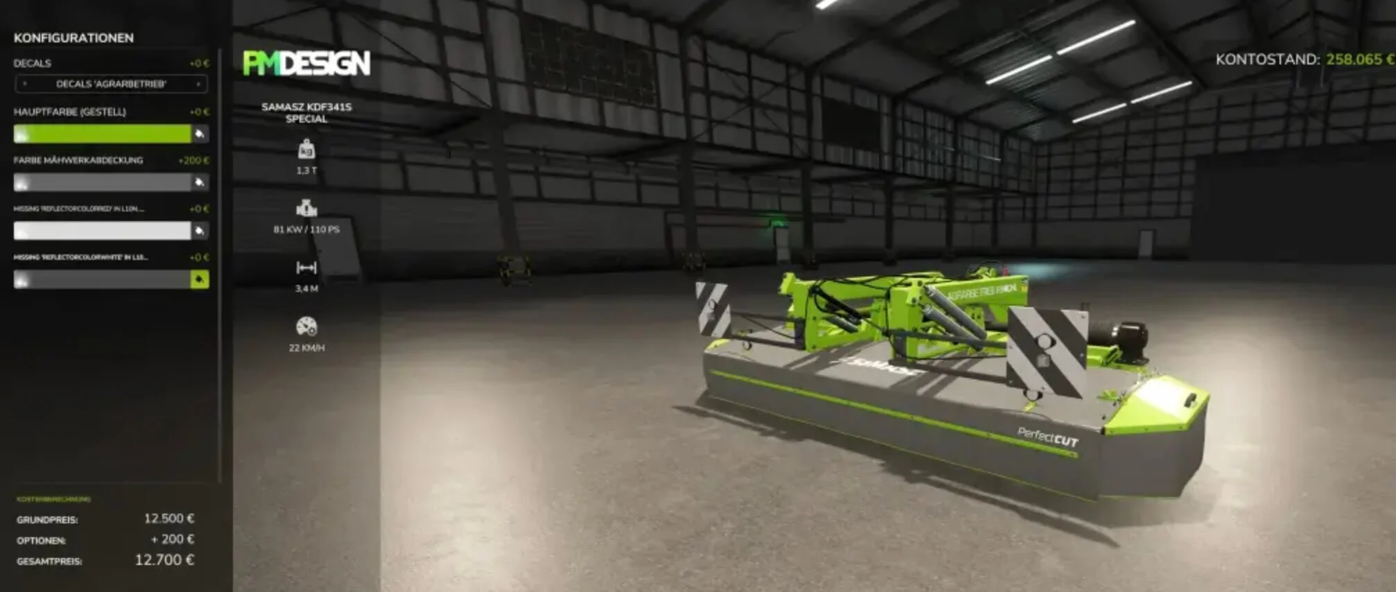 FS25 Samasz KDF 341S Individual v1.0 Mowers Mod FS25 Mod Free Download