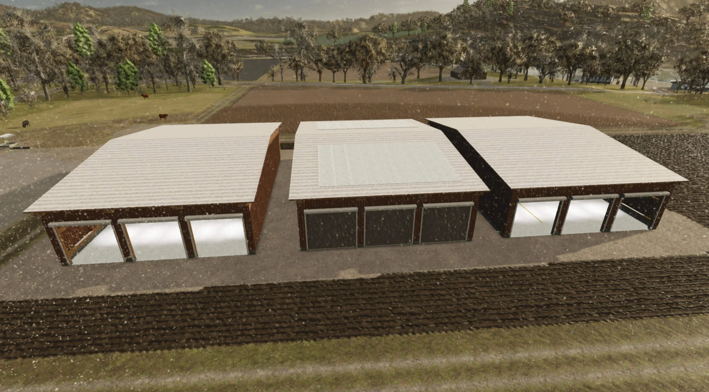 FS25 Drive Through Hall Pack v1.0 Packs Mod FS25 Mod Free Download