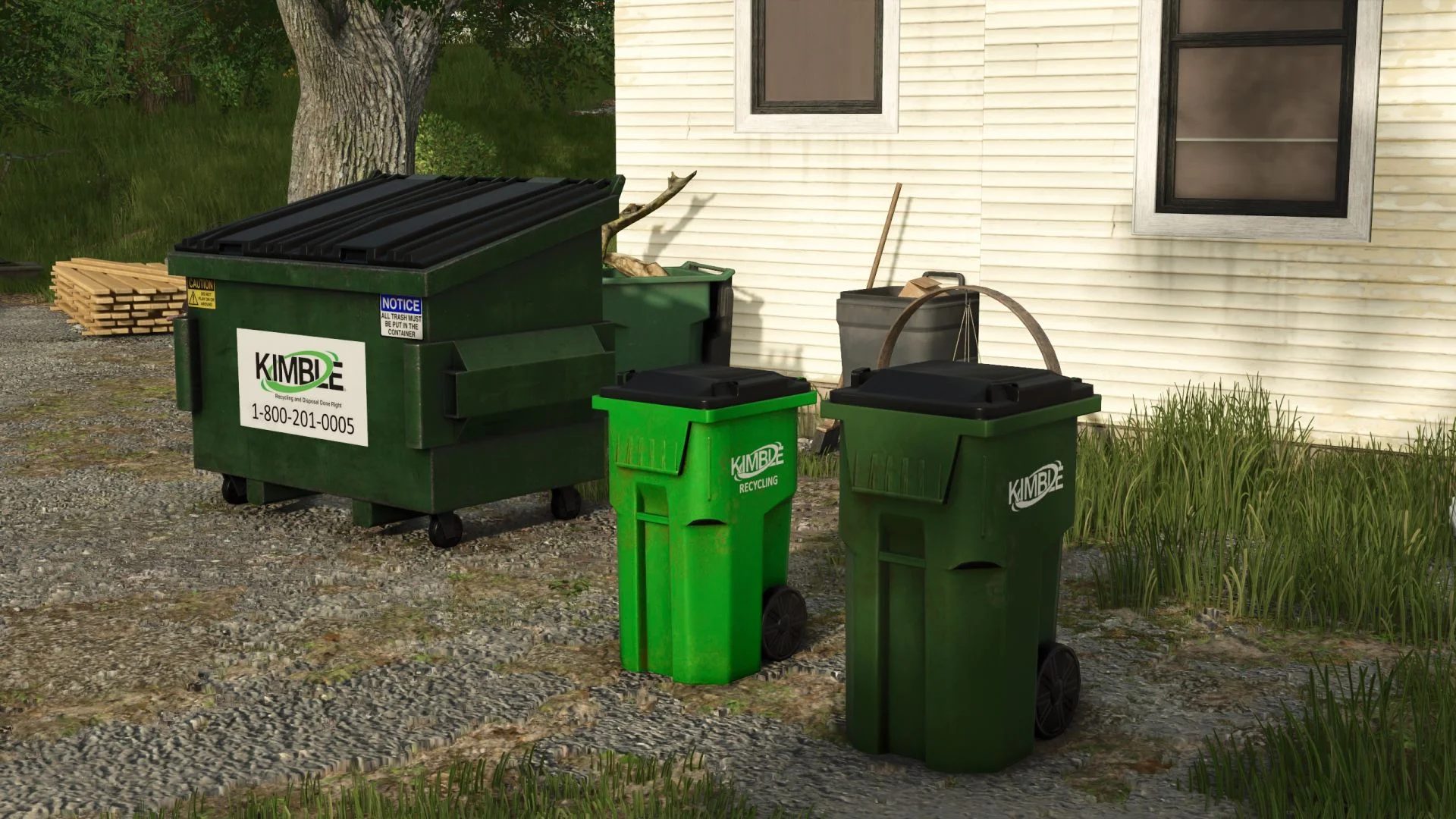 FS25 Kimble Trash Pack v1.0 Packs Mod FS25 Mod Free Download