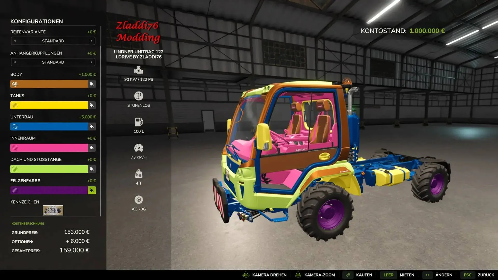 FS25 Lindner Unitrac Pack Multicolor V1.0 Packs Mod FS25 Mod Free Download