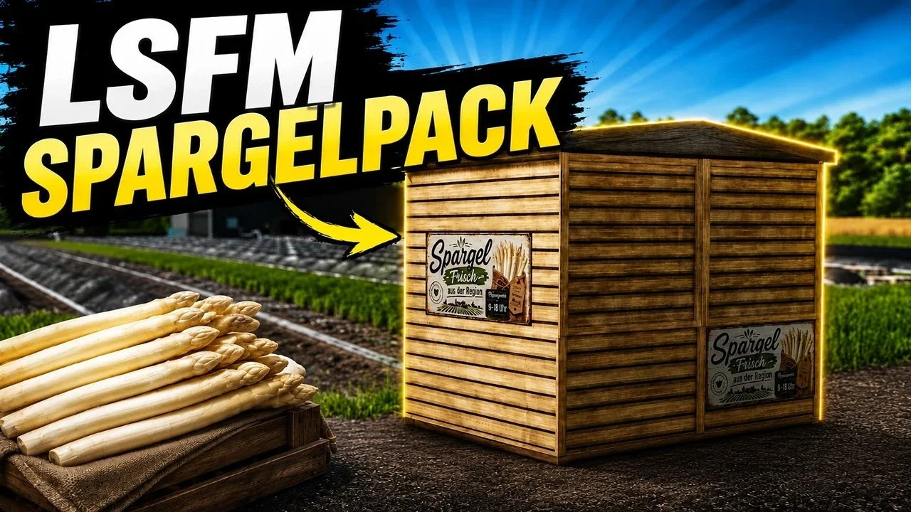 FS25 LSFM Asparagus Pack v1.0 Packs Mod FS25 Mod Free Download