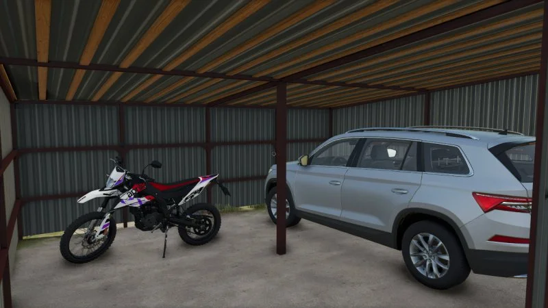 FS25 Metal Garages Pack V1.0 Packs Mod FS25 Mod Free Download