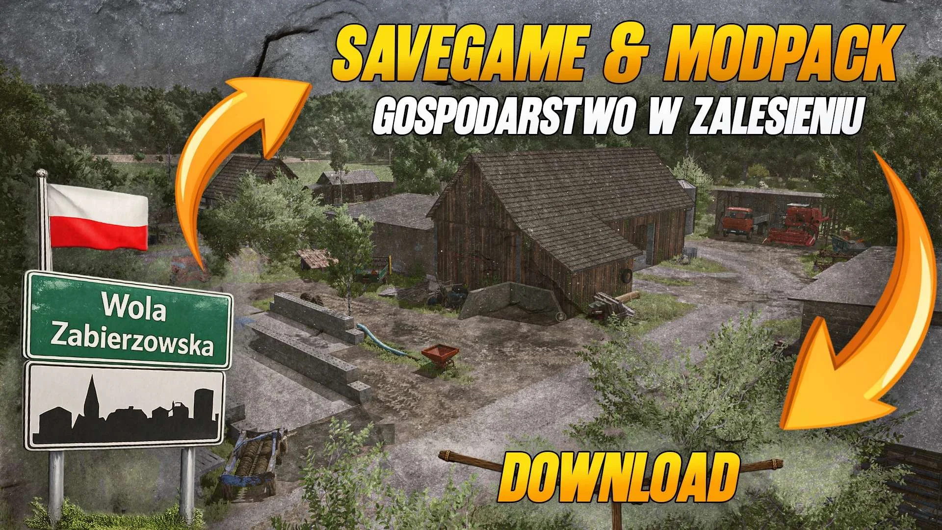 FS25 SAVEGAME & MODPACK GOSPODARSTWO W ZALESIENIU Korios v1.0 Packs Mod FS25 Mod Free Download