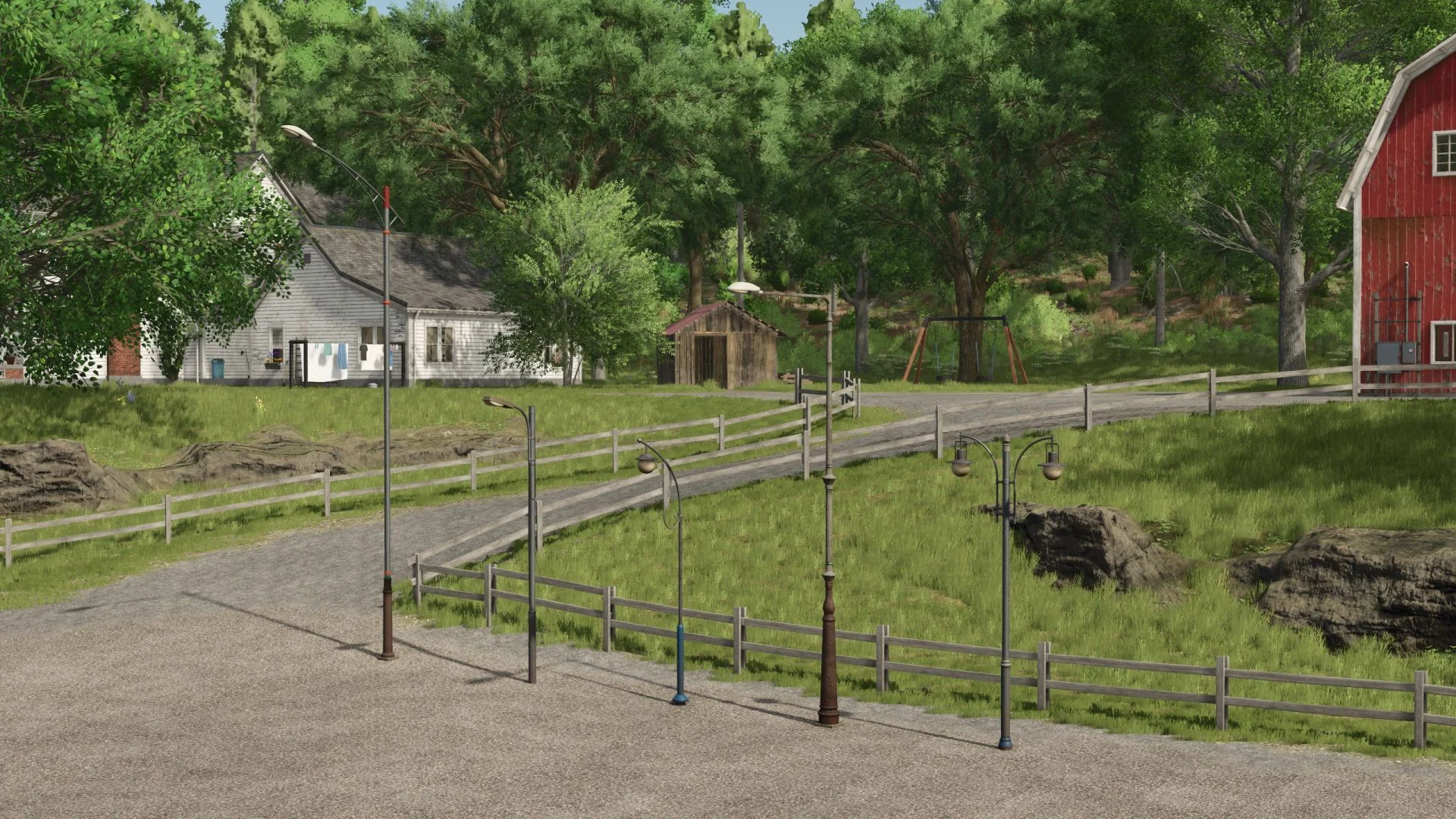 FS25 Strassenlampen Pack v1.0 Packs Mod FS25 Mod Free Download
