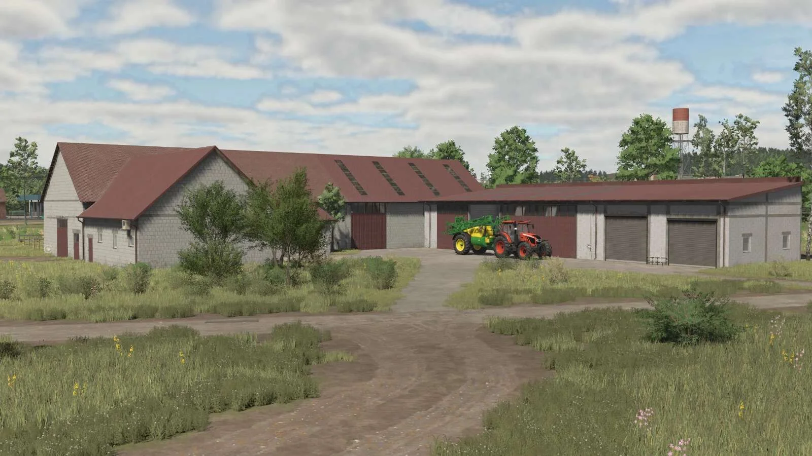 FS25 White Brick Farm v1.0 Packs Mod FS25 Mod Free Download