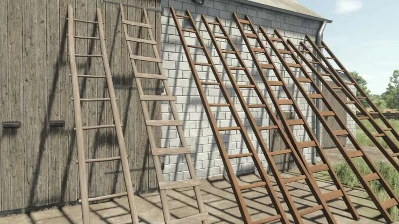 FS25 Wooden Ladder Pack v1.0 Packs Mod FS25 Mod Free Download