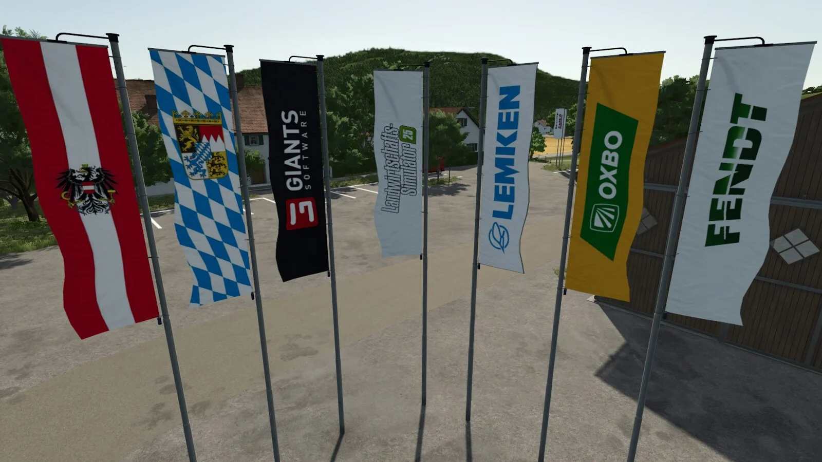 FS25 XXL Flag Pack v1.0.1 Packs Mod FS25 Mod Free Download