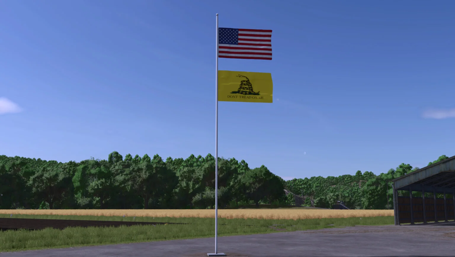 FS25 AG Flags V1.0 Placeable Objects Mod FS25 Mod Free Download