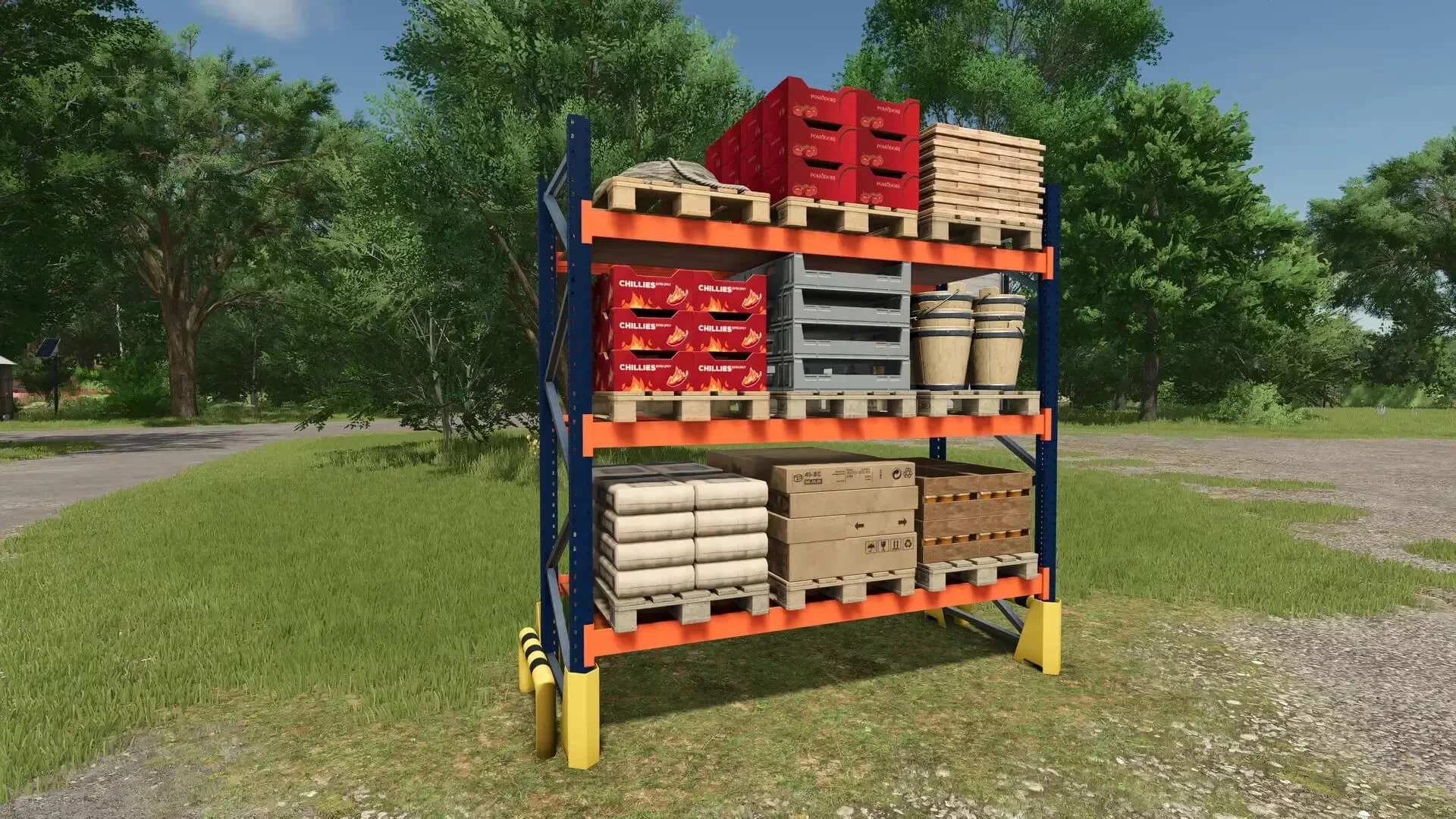 FS25 Bale And Pallet Storage v1.0 Placeable Objects Mod FS25 Mod Free Download