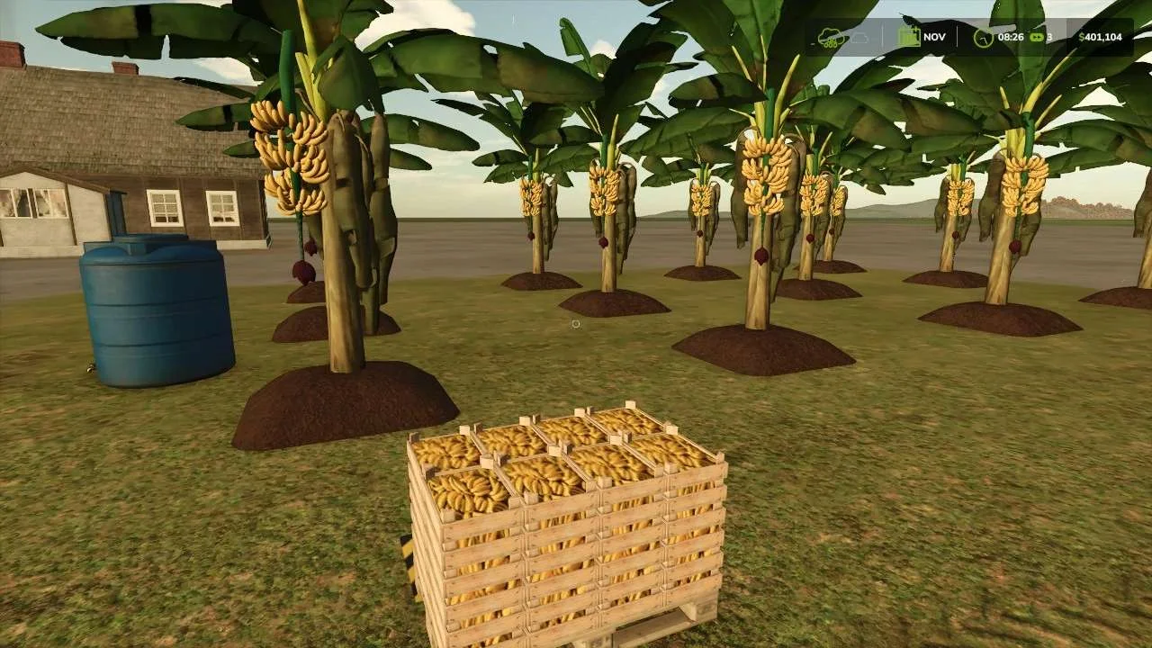 FS25 BANANA PLANTATION v1.0 Placeable Objects Mod FS25 Mod Free Download