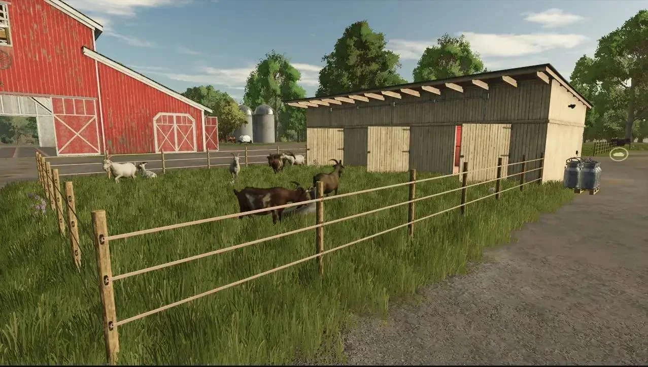 FS25 Barn Sheep Medium 260 Places v1.0 Placeable Objects Mod FS25 Mod Free Download