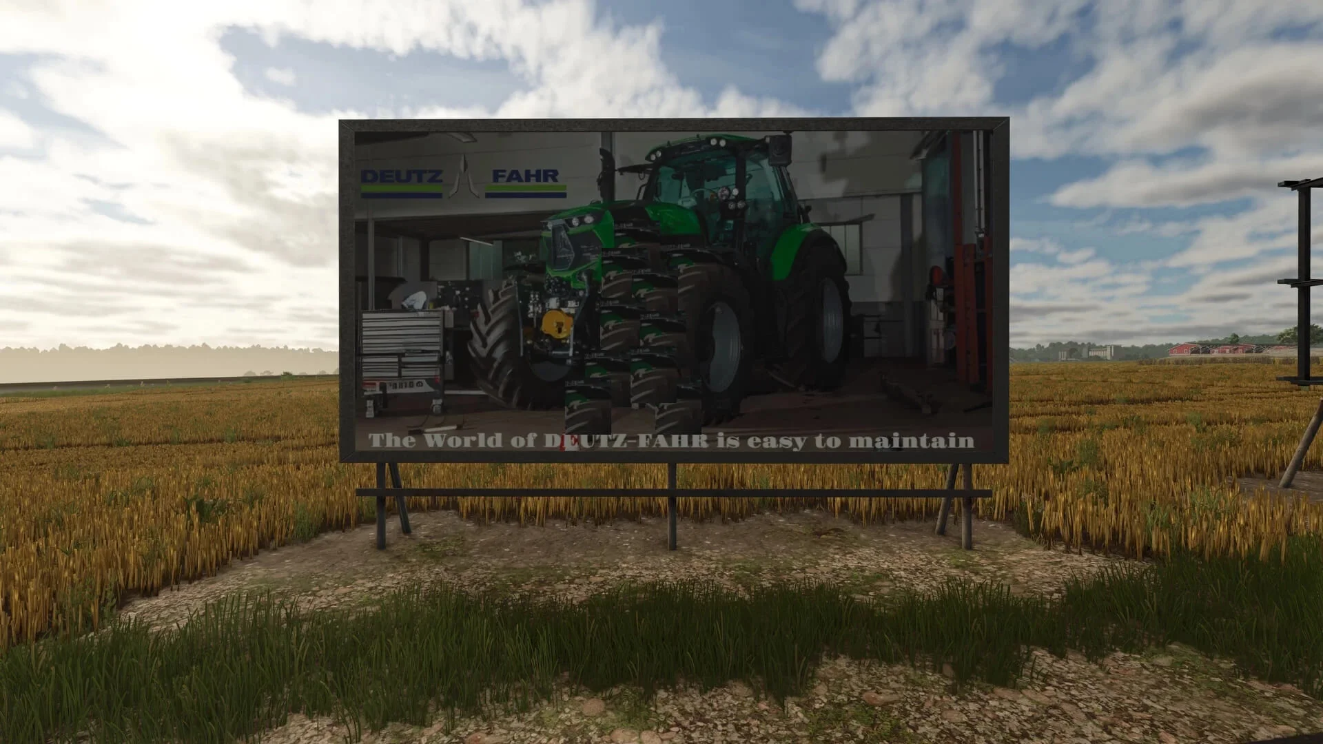 FS25 Billboard Deutz-Fahr V1.0 Placeable Objects Mod FS25 Mod Free Download