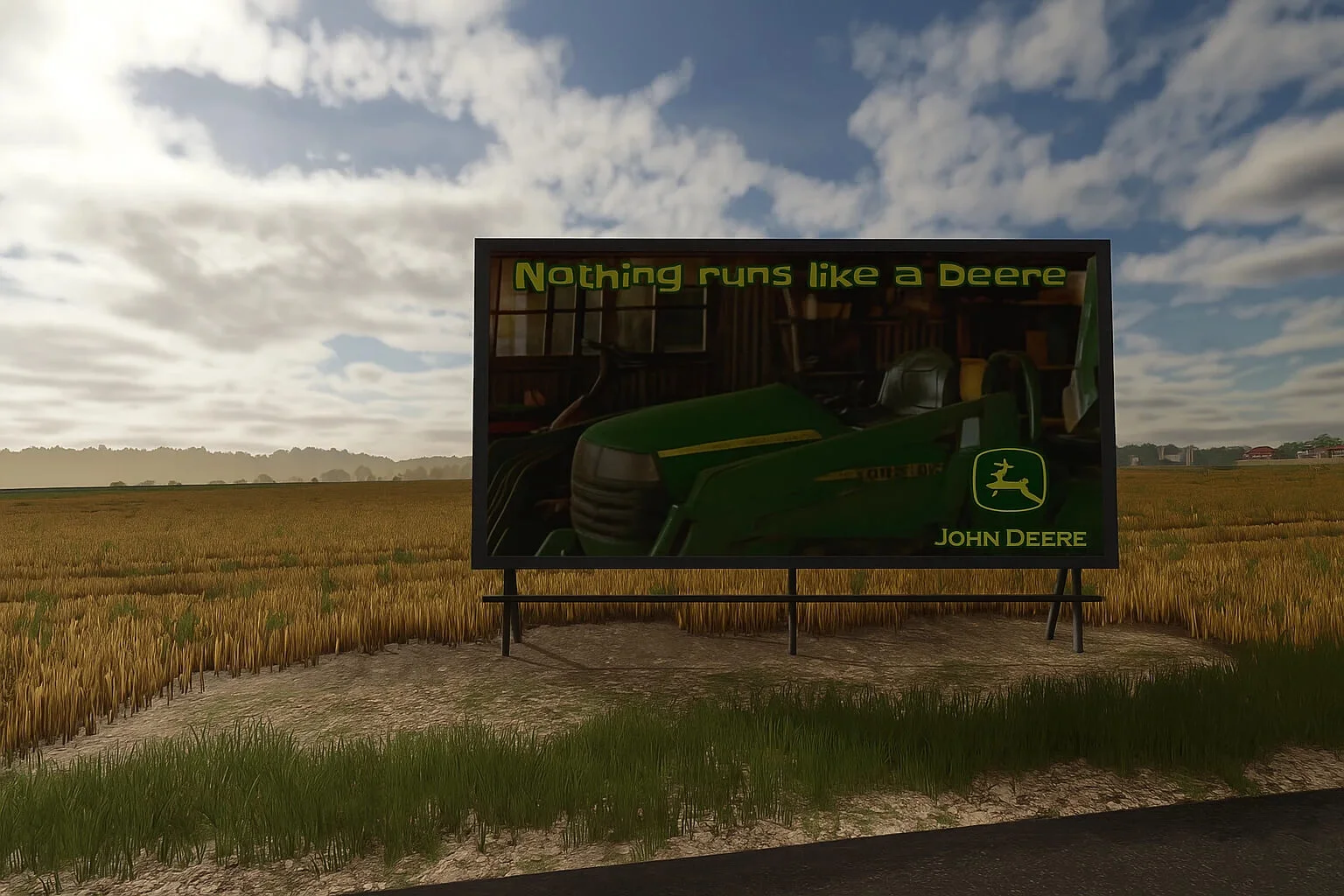 FS25 Billboard John Deere V1.0 Placeable Objects Mod FS25 Mod Free Download
