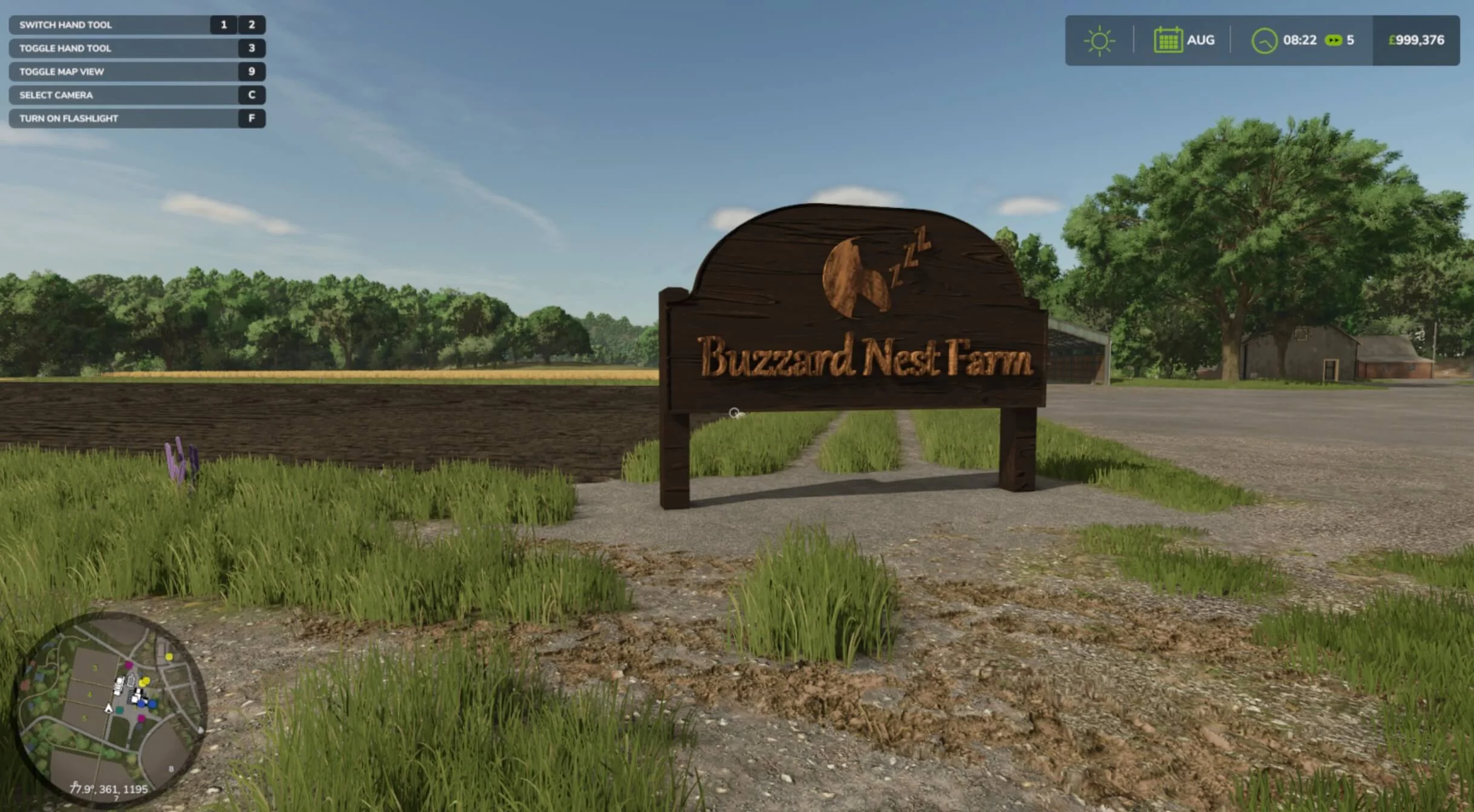 FS25 Buzzard nest sign v1.0 Placeable Objects Mod FS25 Mod Free Download