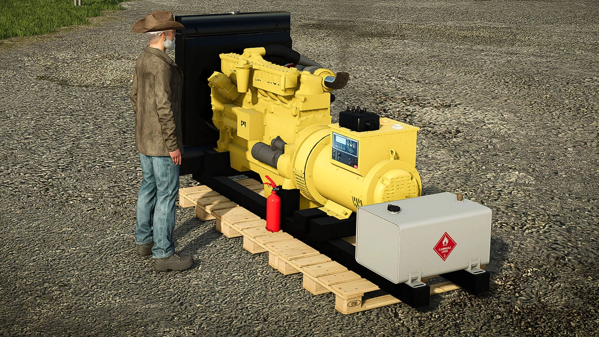 FS25 CAT 3406B Generator v1.0 Placeable Objects Mod FS25 Mod Free Download