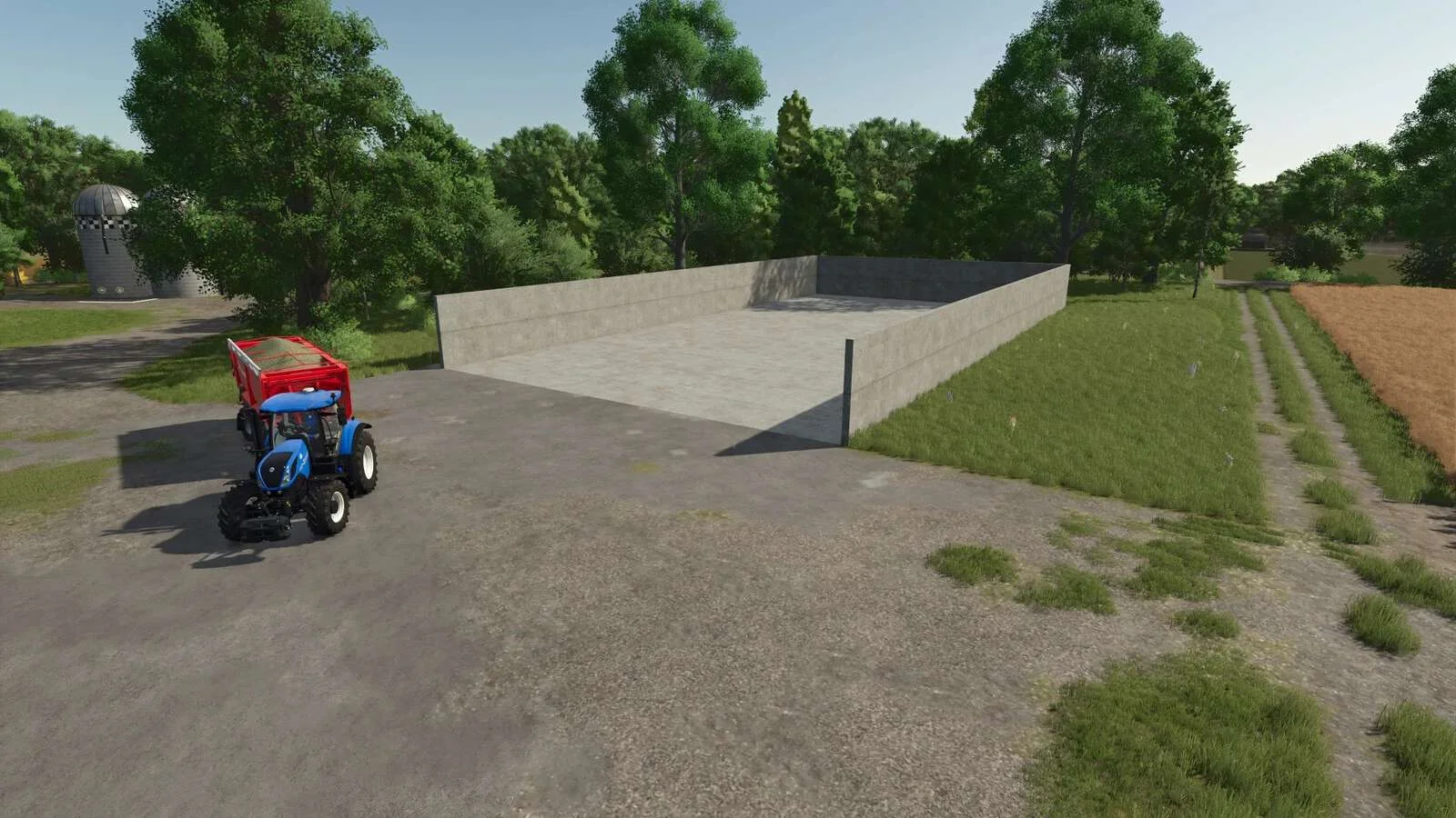 FS25 Concrete BunkerSilos v1.0 Placeable Objects Mod FS25 Mod Free Download