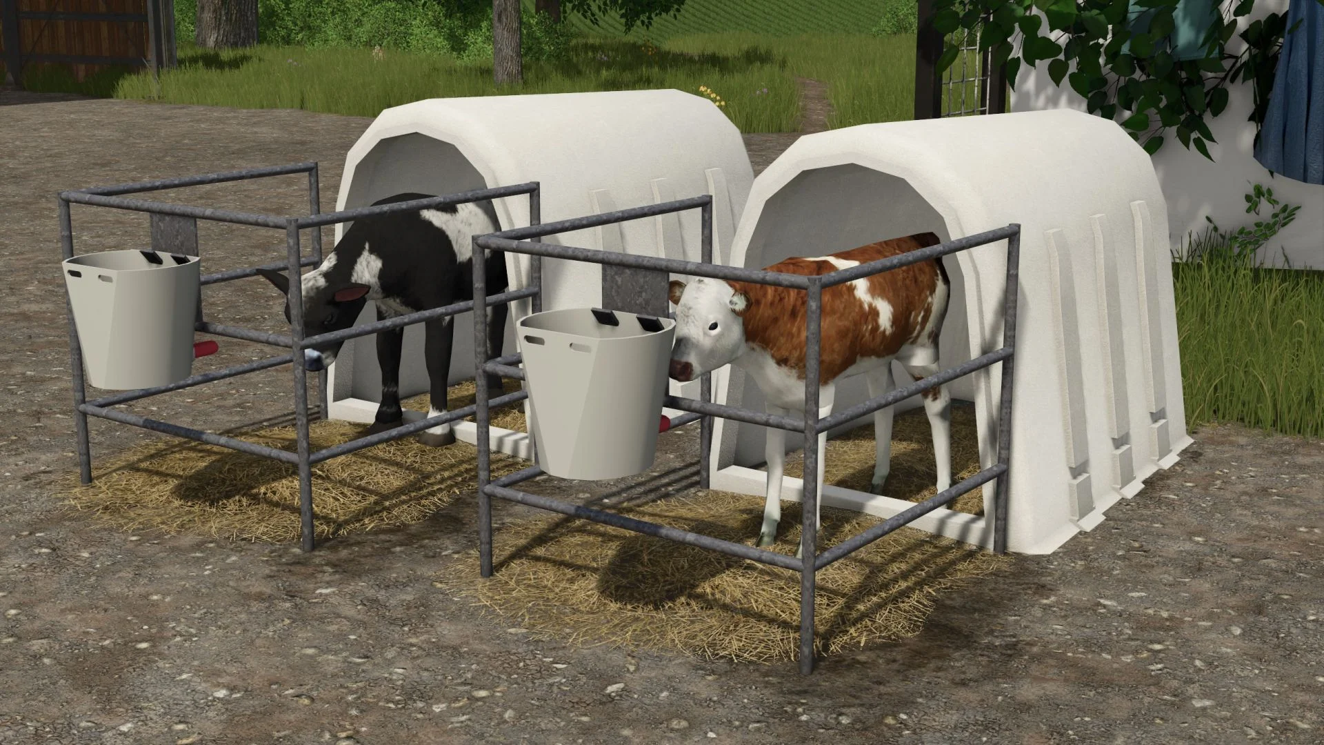 FS25 Decorative calf kennel V1.0 Placeable Objects Mod FS25 Mod Free Download