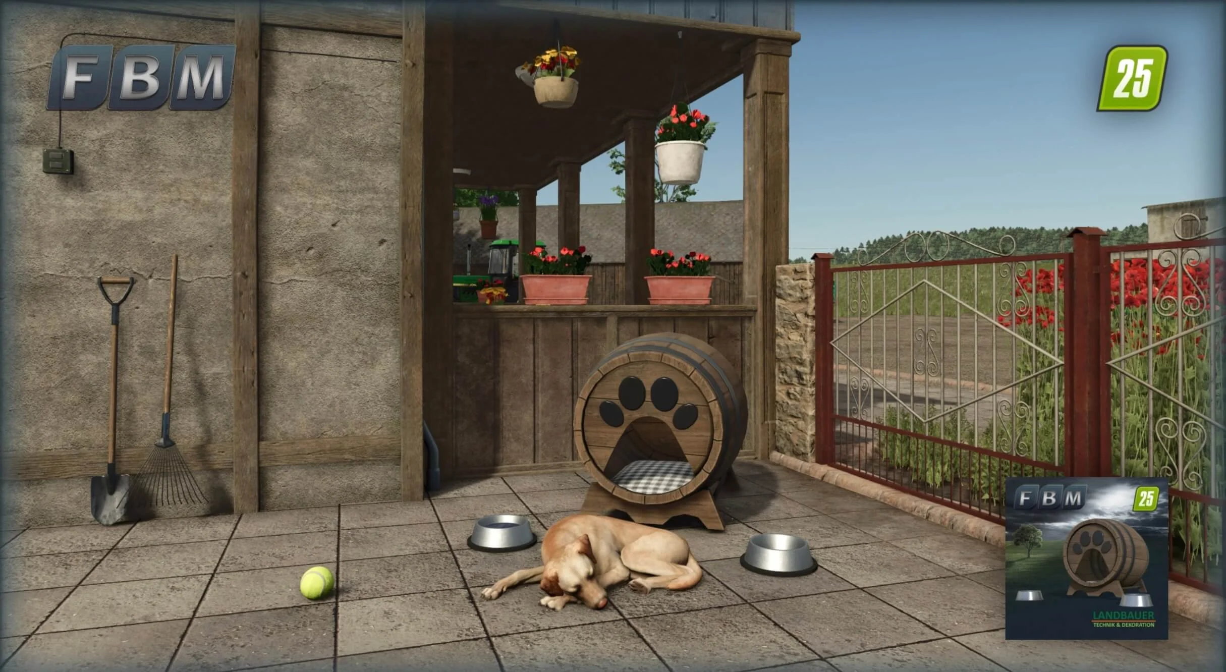 FS25 Dog Barrel v1.0 Placeable Objects Mod FS25 Mod Free Download