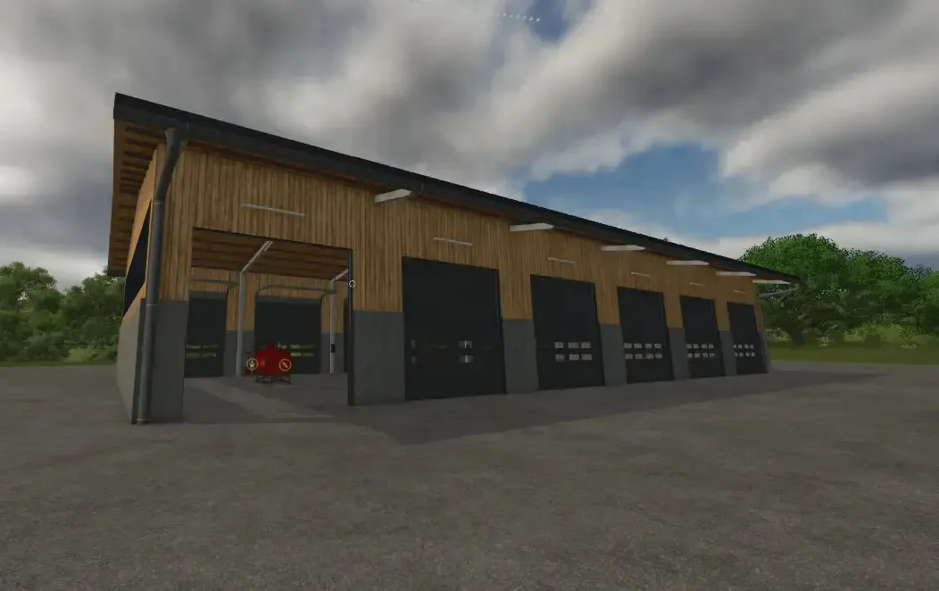 FS25 Drive-through halls V1.0 Placeable Objects Mod FS25 Mod Free Download