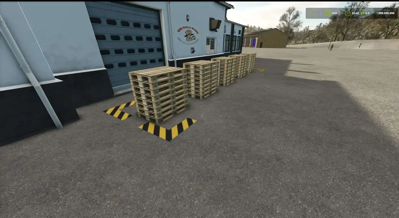 FS25 Europallet production v1.0 Placeable Objects Mod FS25 Mod Free Download