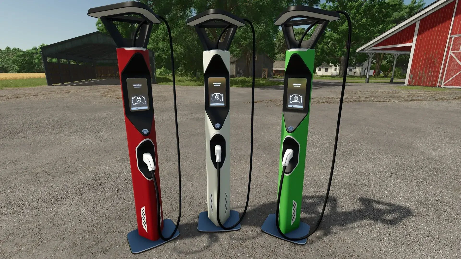 FS25 Fast charging station v1.0 Placeable Objects Mod FS25 Mod Free Download