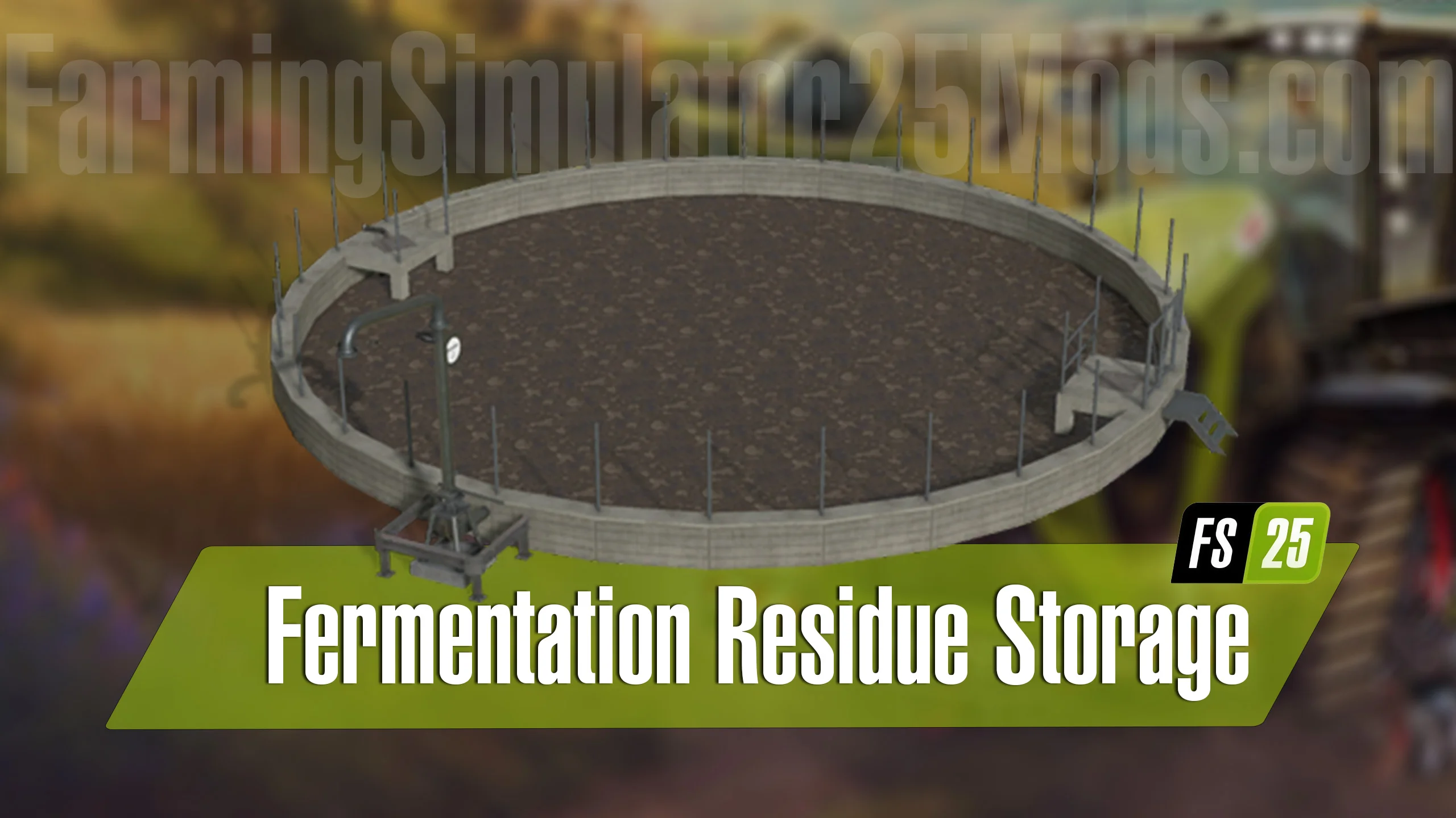 FS25 Fermentation Residue Storage V1.0 Placeable Objects Mod FS25 Mod Free Download