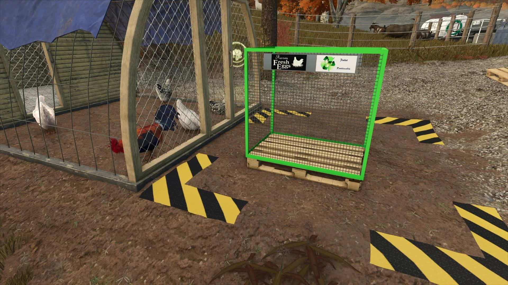 FS25 Fillable pallet (wool, honey, eggs) v1.0.0.2 Placeable Objects Mod FS25 Mod Free Download
