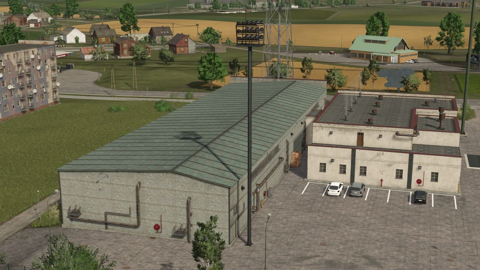 FS25 Floodlights v1.0 Placeable Objects Mod FS25 Mod Free Download