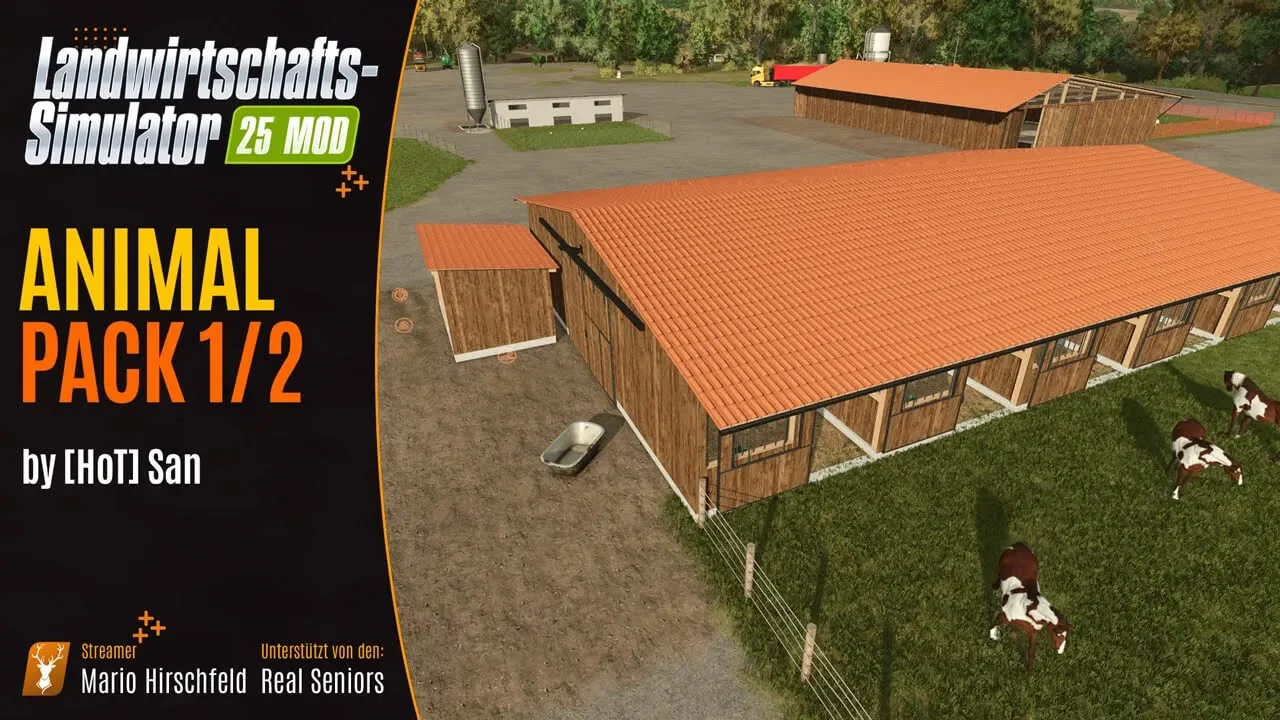 FS25 HoT Animals V1.0 Placeable Objects Mod FS25 Mod Free Download