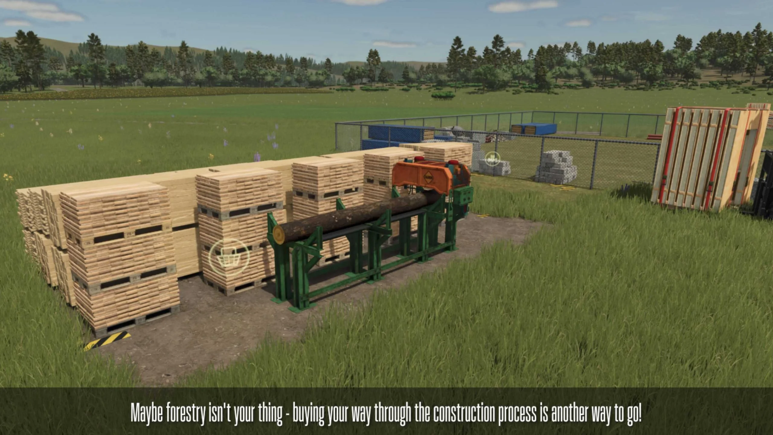 FS25 Industrial Sawmill V1.0.1.1 Placeable Objects Mod FS25 Mod Free Download