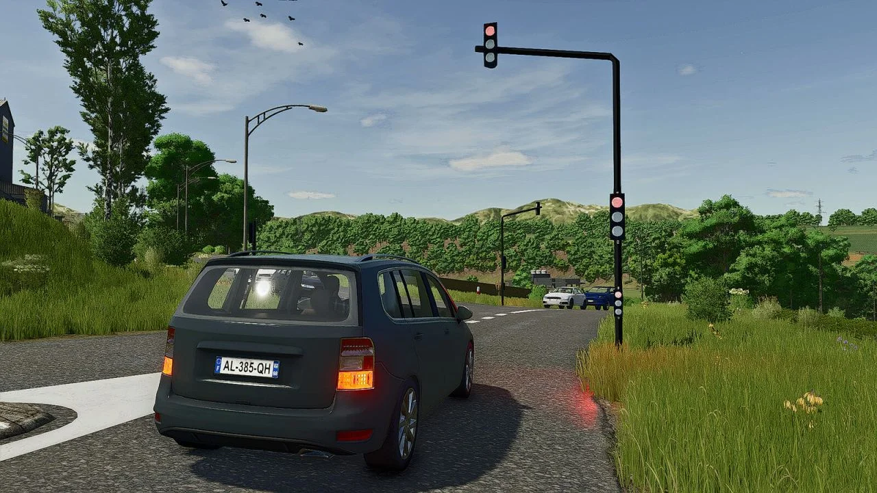 FS25 Interactive Traffic Lights v1.0.0.1 Placeable Objects Mod FS25 Mod Free Download