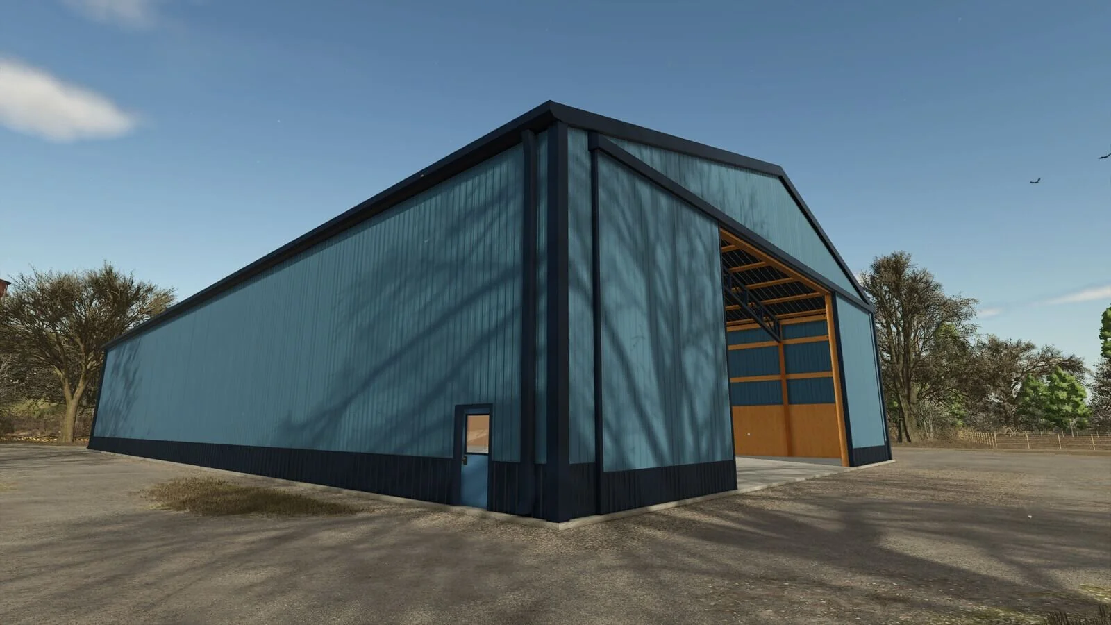 FS25 Large Pole Barn v1.0.0.1 Placeable Objects Mod FS25 Mod Free Download