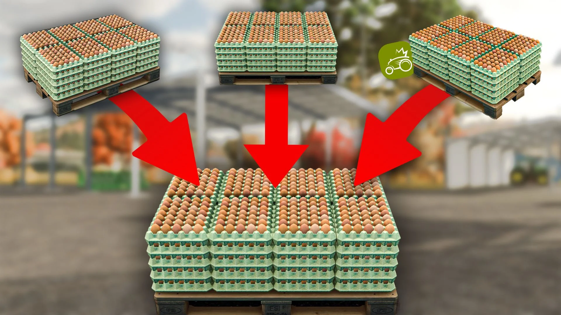 FS25 Larger capacity pallets v1.0 Placeable Objects Mod FS25 Mod Free Download