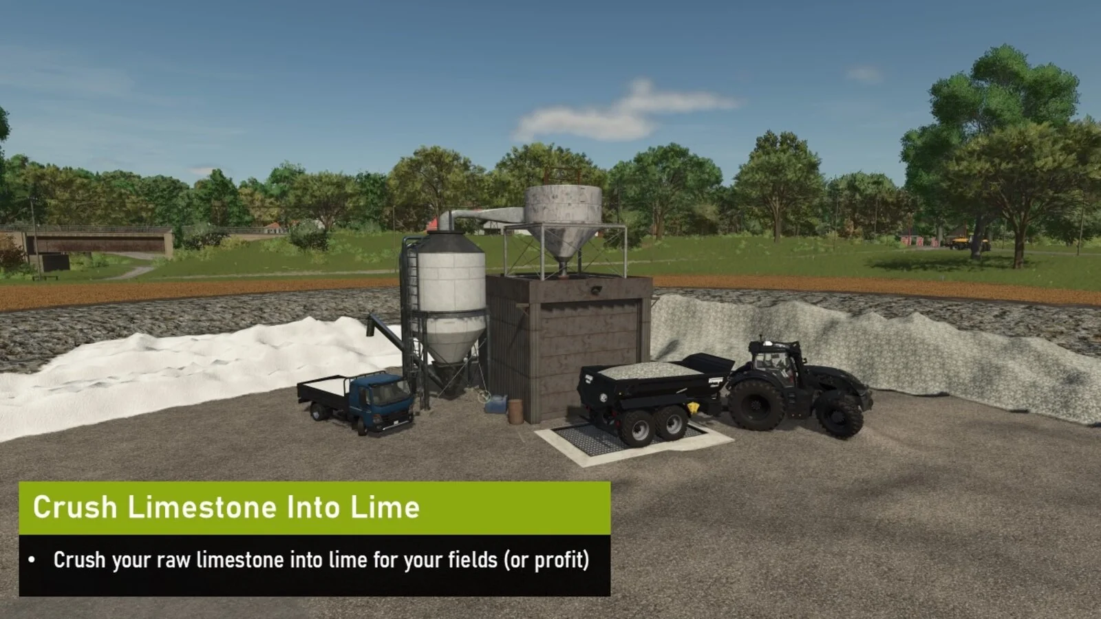 FS25 Limestone Quarry And Crusher v1.0 Placeable Objects Mod FS25 Mod Free Download