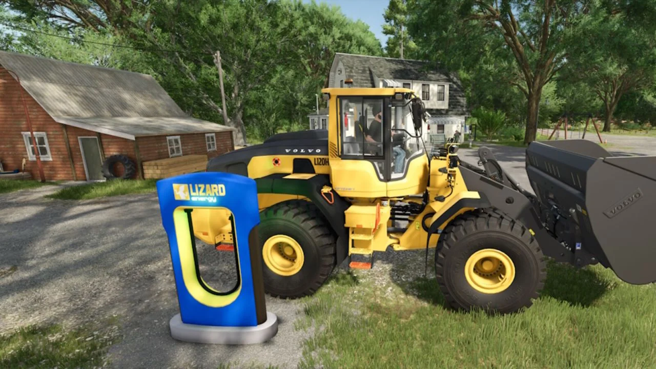 FS25 Lizard Super Fast Charging Station v1.0 Placeable Objects Mod FS25 Mod Free Download